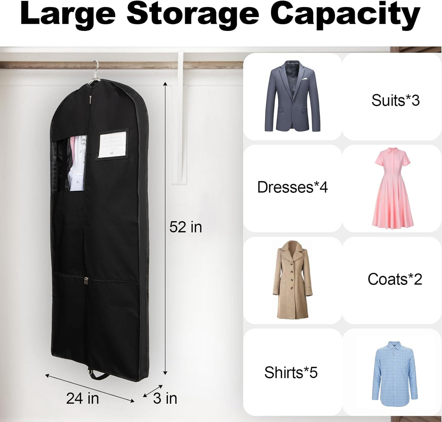 52-inch garment bag