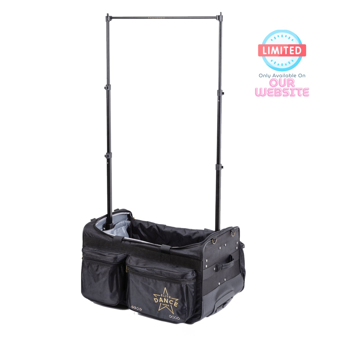 [Non-Foldable Reinforced Structure] "CostumeCruiser-CC2" 28-inch Wheeled Dance Duffel with Garment Rack