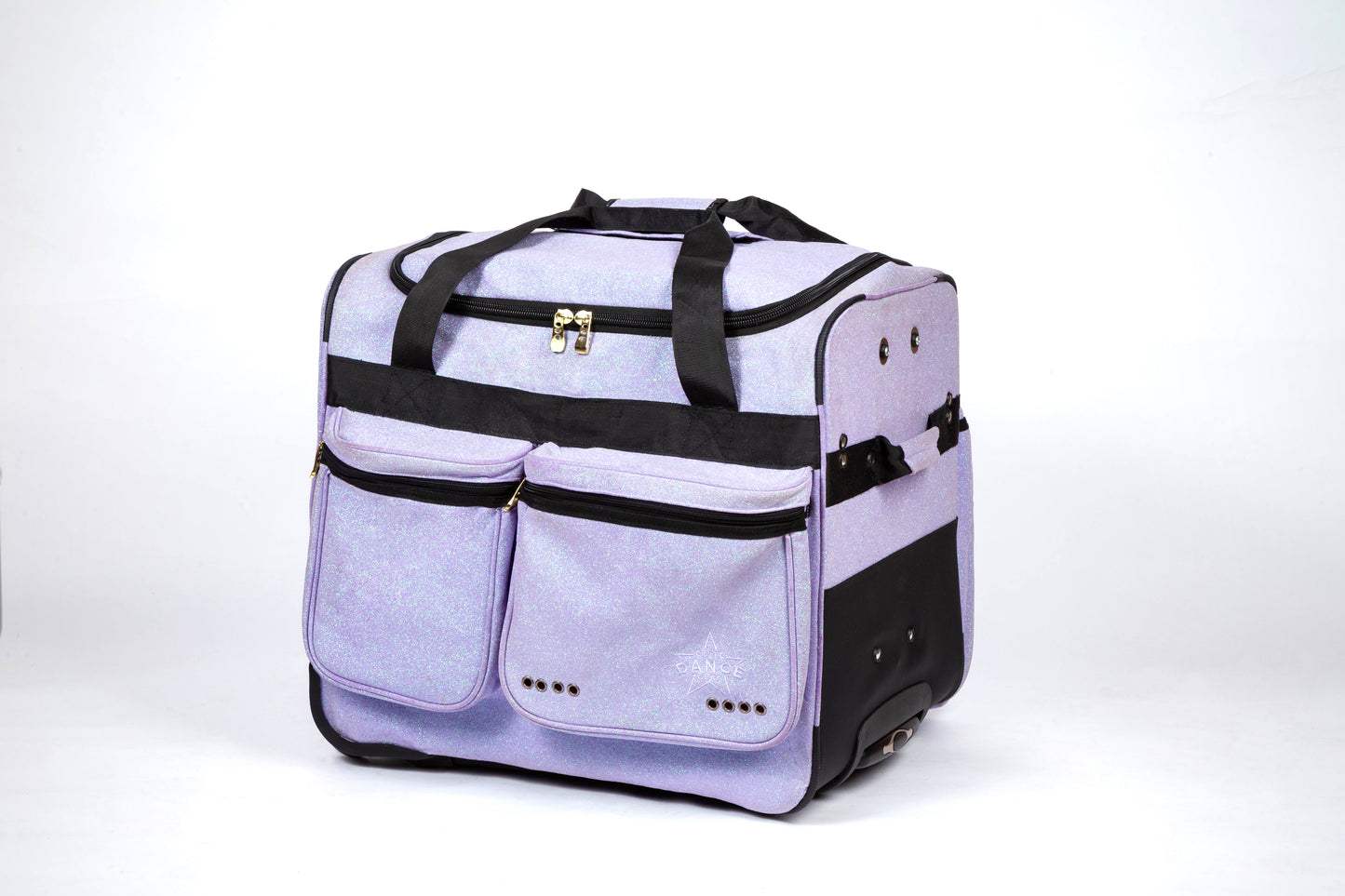 [Premium Glitter Fabrics] "EZRack" 20-inch Dance Duffel with Garment Rack