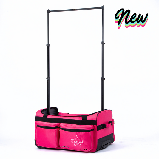 [Foldable] "CostumeCruiser-II" 28-inch Wheeled Dance Duffel with Garment Rack with Free Privacy Curtain