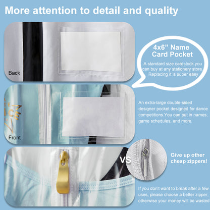 Dance Costume Garment Bag, Double Sided, 35" Cover - 2 Packs