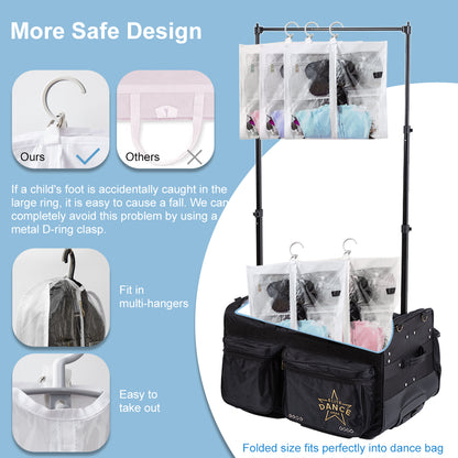 Dance Costume Garment Bag, Double Sided, 35" Cover - 2 Packs